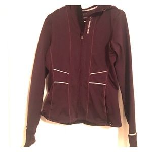 Running jacket with a hood